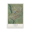 Map of Aguilar, Colorado, 12 x 18 inch unframed archival matte print