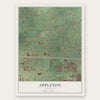 Appleton, Colorado map print, the full design