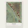 Baker, Colorado map print, the full design