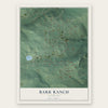 Bark Ranch, Colorado map print, the full design