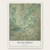 Black Forest, Colorado map print, the full design