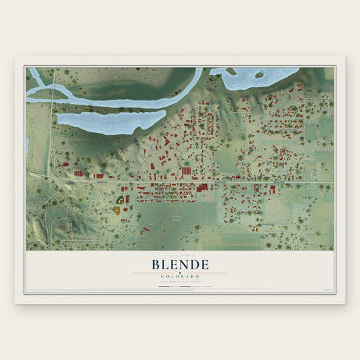 Blende, Colorado map print, the full design