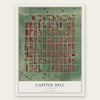 Capitol Hill, Colorado map print, the full design