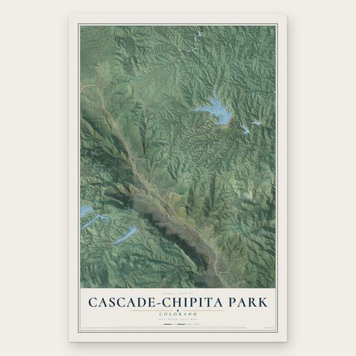Cascade-Chipita Park, Colorado map print, the full design
