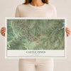 Map of Castle Pines, Colorado, 12 x 18 inch unframed archival matte print
