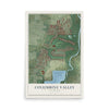 Map of Columbine Valley, Colorado, 12 x 18 inch unframed archival matte print