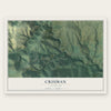 Crisman, Colorado map print, the full design