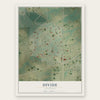 Divide, Colorado map print, the full design