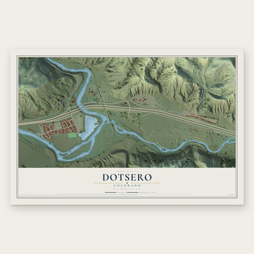 Dotsero, Colorado map print, the full design