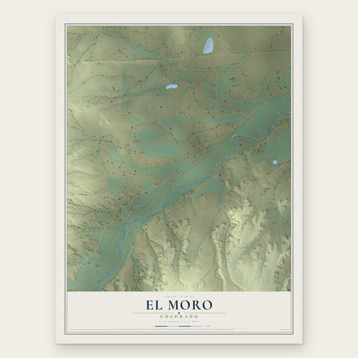 El Moro, Colorado map print, the full design