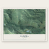 Eldora, Colorado map print, the full design