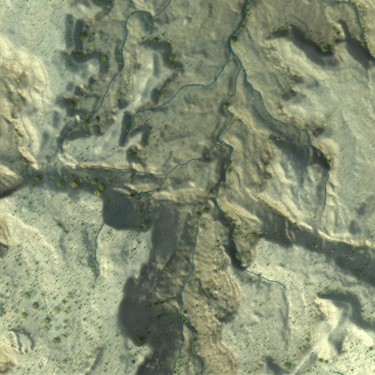 Second close-up of the map of Fruita, Colorado print showing more streets and buildings