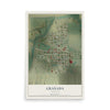 Map of Granada, Colorado, 12 x 18 inch unframed archival matte print