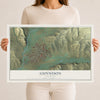Map of Gunnison, Colorado, 12 x 18 inch unframed archival matte print