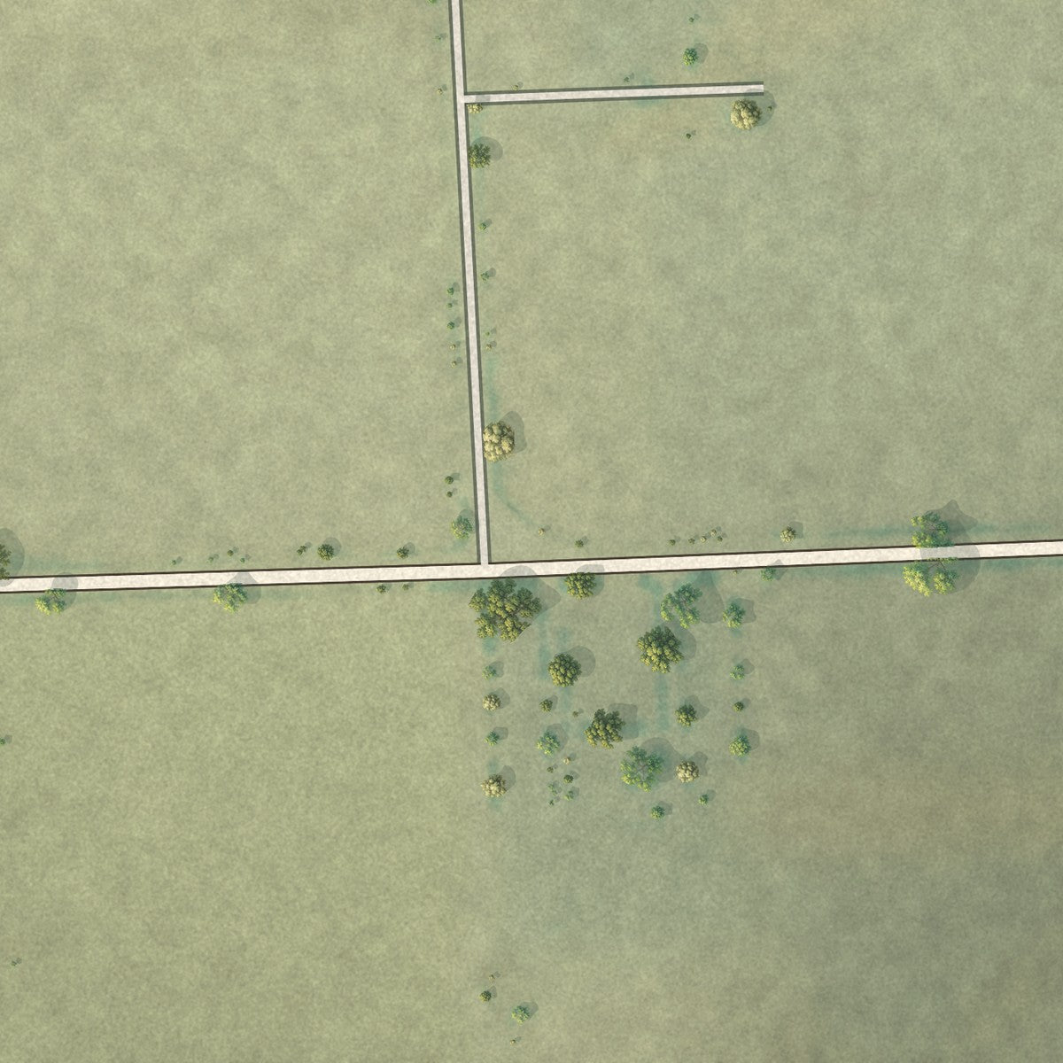 Second close-up of the map of Hartman, Colorado print showing more streets and buildings