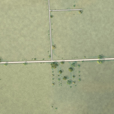 Second close-up of the map of Hartman, Colorado print showing more streets and buildings