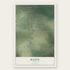 Hasty, Colorado map print, the full design