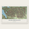 Highlands Ranch, Colorado map print, the full design