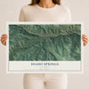 Map of Idaho Springs, Colorado, 12 x 18 inch unframed archival matte print