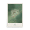 Map of Iliff, Colorado, 12 x 18 inch unframed archival matte print