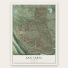 Ken Caryl, Colorado map print, the full design