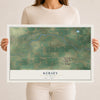 Map of Kersey, Colorado, 12 x 18 inch unframed archival matte print