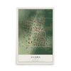 Map of La Jara, Colorado, 12 x 18 inch unframed archival matte print