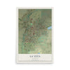 Map of La Veta, Colorado, 12 x 18 inch unframed archival matte print