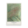 Map of Leadville, Colorado, 12 x 18 inch unframed archival matte print