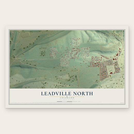 Leadville North, Colorado map print, the full design