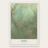 Lewis, Colorado map print, the full design