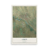 Map of Limon, Colorado, 12 x 18 inch unframed archival matte print