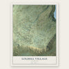 Loghill Village, Colorado map print, the full design