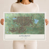 Map of Longmont, Colorado, 12 x 18 inch unframed archival matte print