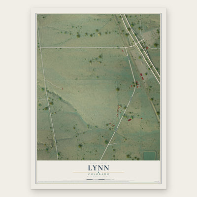 Lynn, Colorado map print, the full design