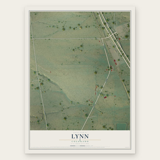 Lynn, Colorado map print, the full design
