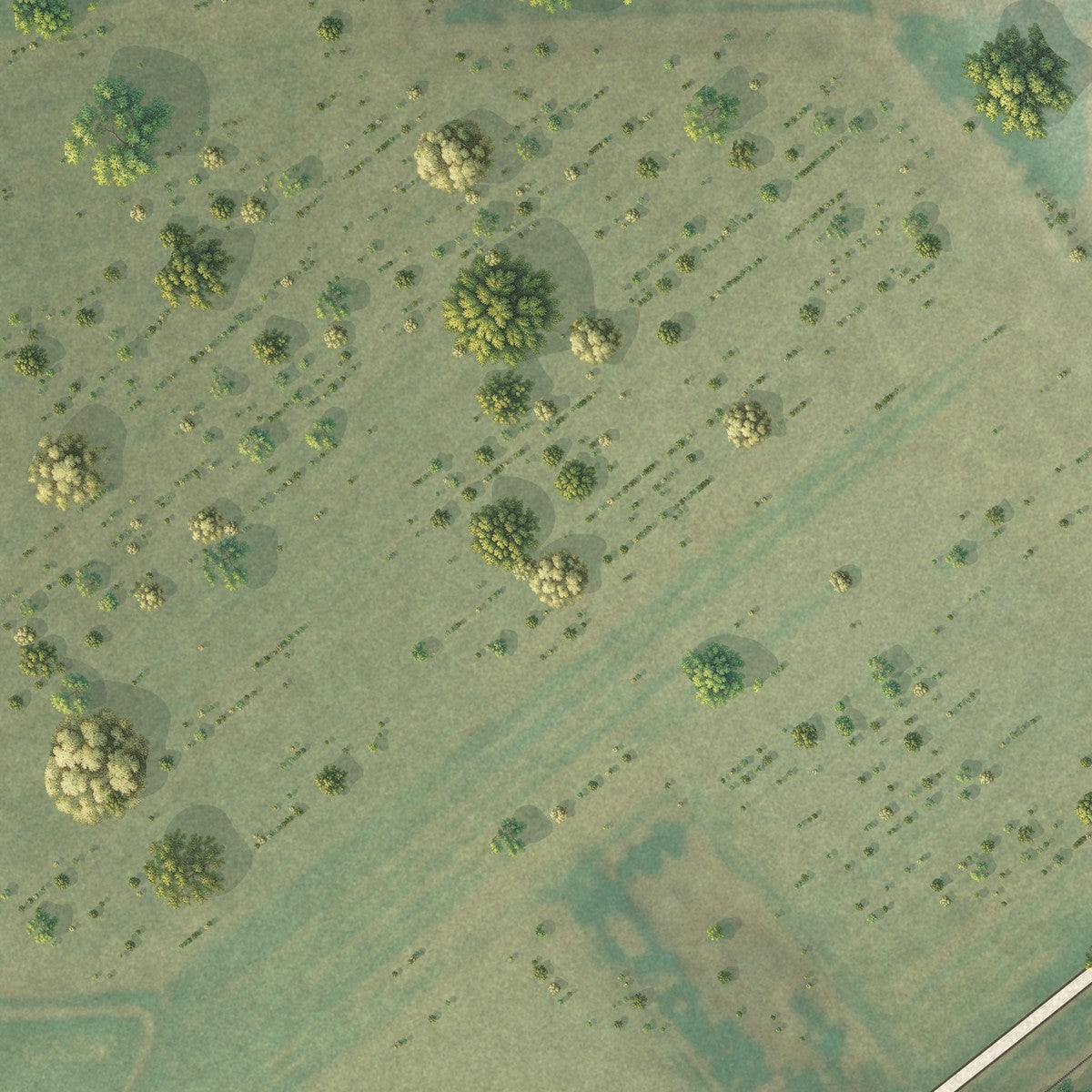 Second close-up of the map of Merino, Colorado print showing more streets and buildings