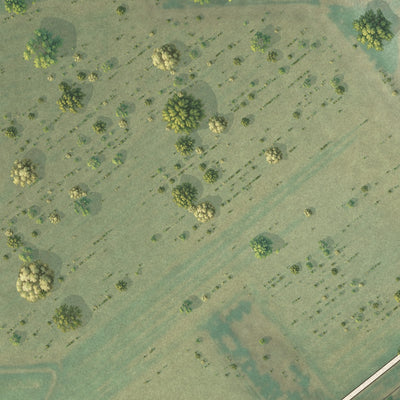 Second close-up of the map of Merino, Colorado print showing more streets and buildings