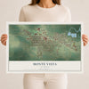Map of Monte Vista, Colorado, 12 x 18 inch unframed archival matte print