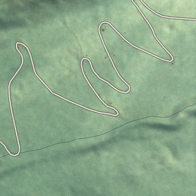 Second close-up of the map of Montezuma, Colorado print showing more streets and buildings