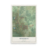 Map of Monument, Colorado, 12 x 18 inch unframed archival matte print
