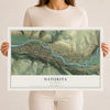 Map of Naturita, Colorado, 12 x 18 inch unframed archival matte print