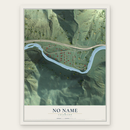 No Name, Colorado map print, the full design