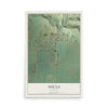 Map of Nucla, Colorado, 12 x 18 inch unframed archival matte print