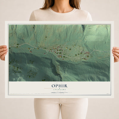 Map of Ophir, Colorado, 18 x 24 inch unframed archival matte print