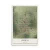 Map of Ordway, Colorado, 12 x 18 inch unframed archival matte print