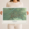 Map of Paonia, Colorado, 12 x 18 inch unframed archival matte print