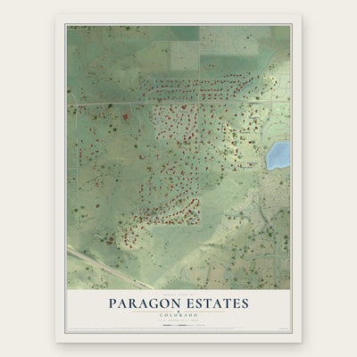 Paragon Estates, Colorado map print, the full design