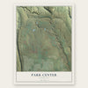Park Center, Colorado map print, the full design