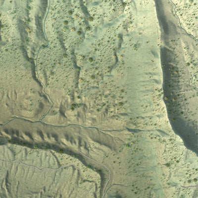 Close-up of the map of Park Center, Colorado print showing street and building detail